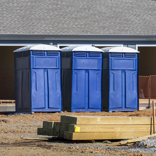 how often are the portable restrooms cleaned and serviced during a rental period in North Litchfield Illinois